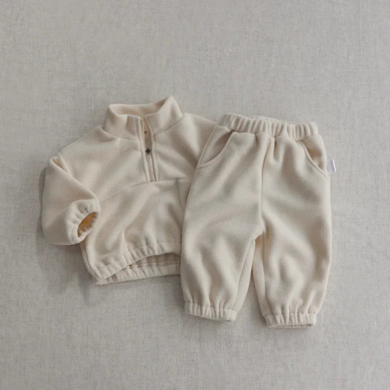 Baby Sports Fleece Hoodie Set