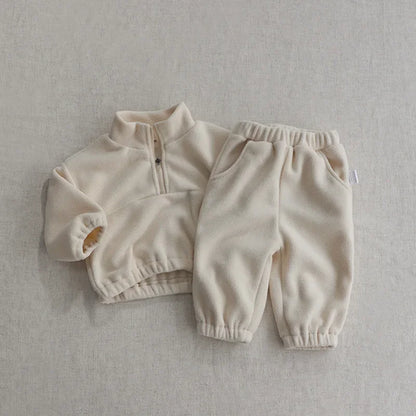 Baby Sports Fleece Hoodie Set