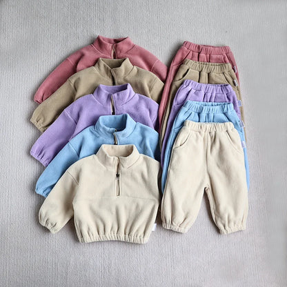 Baby Sports Fleece Hoodie Set