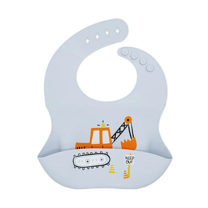 Cartoon Print Adjustable Baby Bib