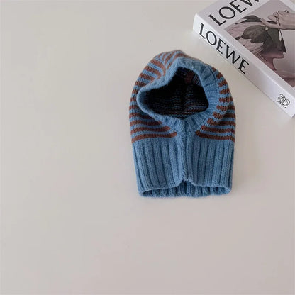 Baby Knitted Hooded Scarf
