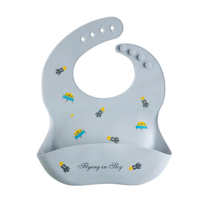 Cartoon Print Adjustable Baby Bib