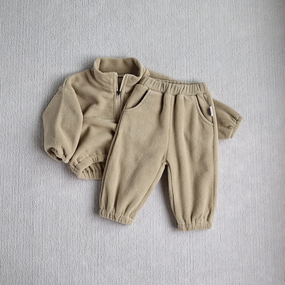 Baby Sports Fleece Hoodie Set