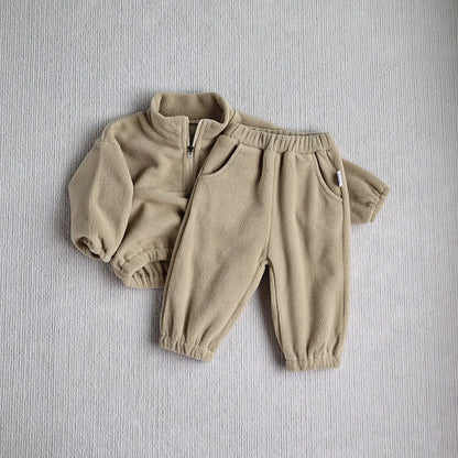 Baby Sports Fleece Hoodie Set