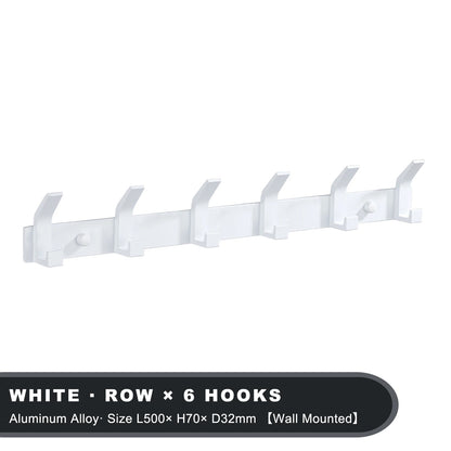 Black Aluminium Wall Hanging Hooks