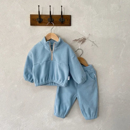 Baby Sports Fleece Hoodie Set
