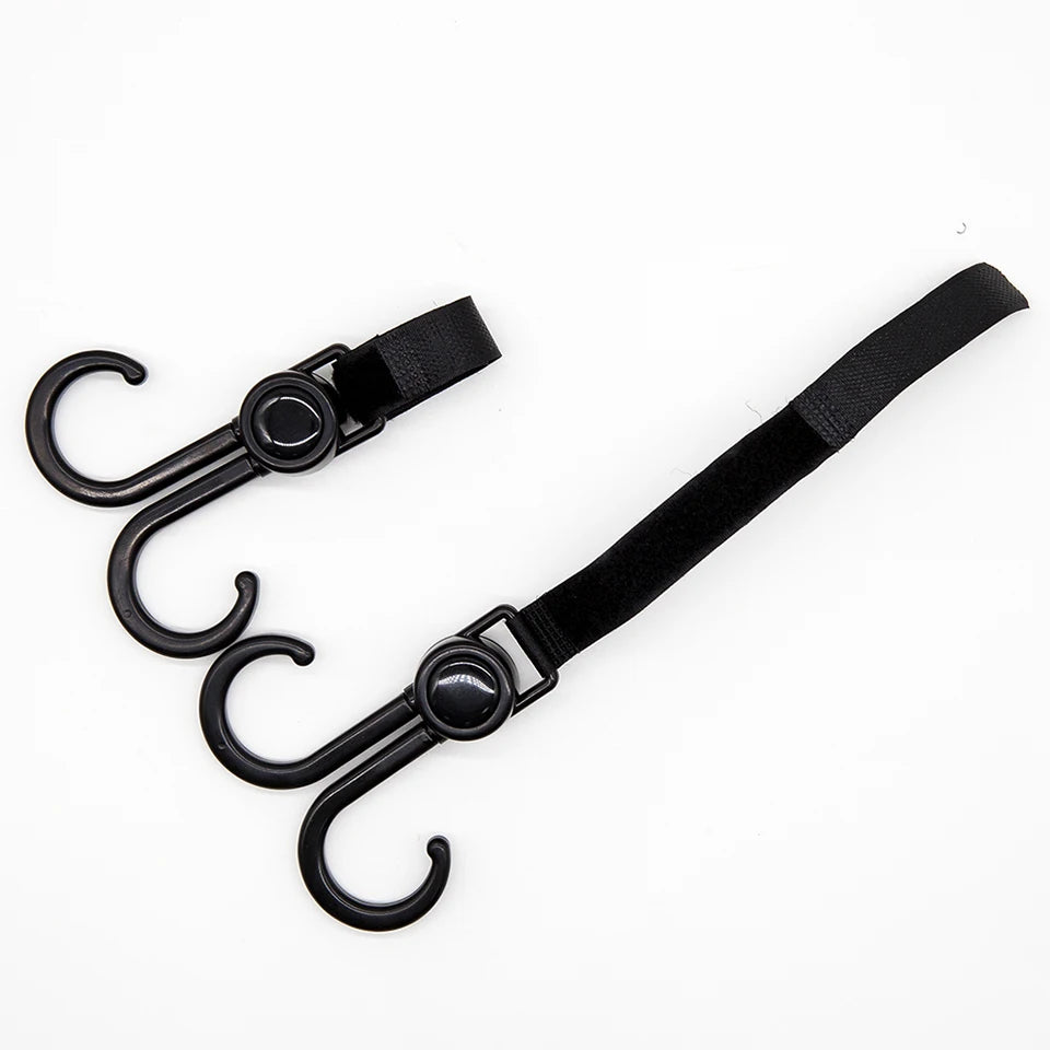 360 Rotating Stroller Hooks - 2 Pack