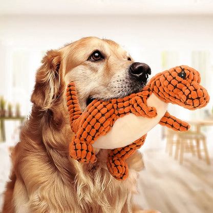 Interactive Plush Dinosaur Dog Toy