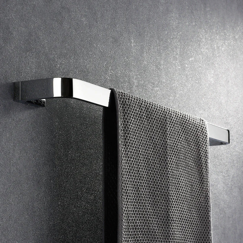 Luxury Chrome Single Towel Bar 30-50cm