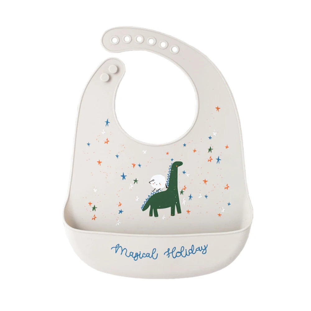 Crocodile Silicone Baby Bib