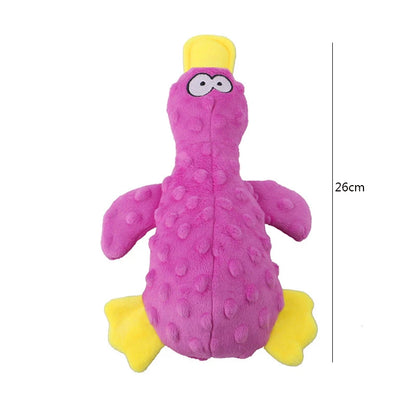 Squeaky Plush Duck Dog Toy
