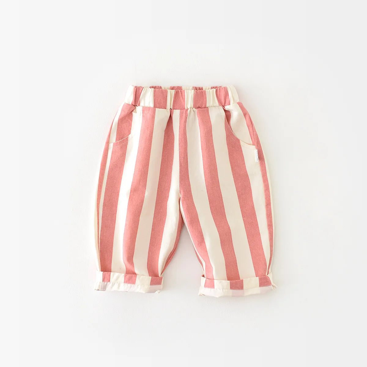 Kids High-Waist Stripe Pants