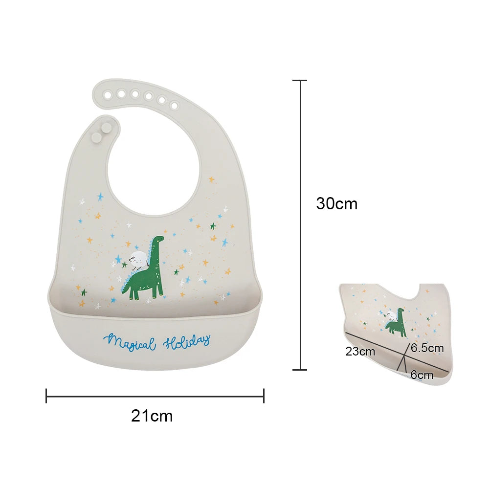Crocodile Silicone Baby Bib