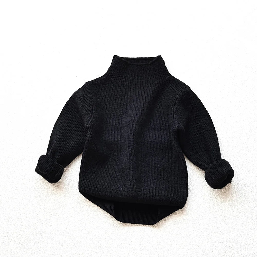 Kids Turtleneck Knit Sweater