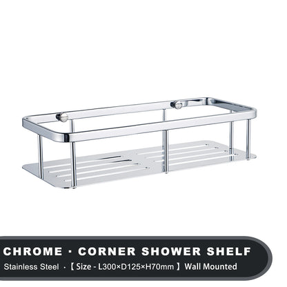 Stainless Steel Corner Bathroom Shelf