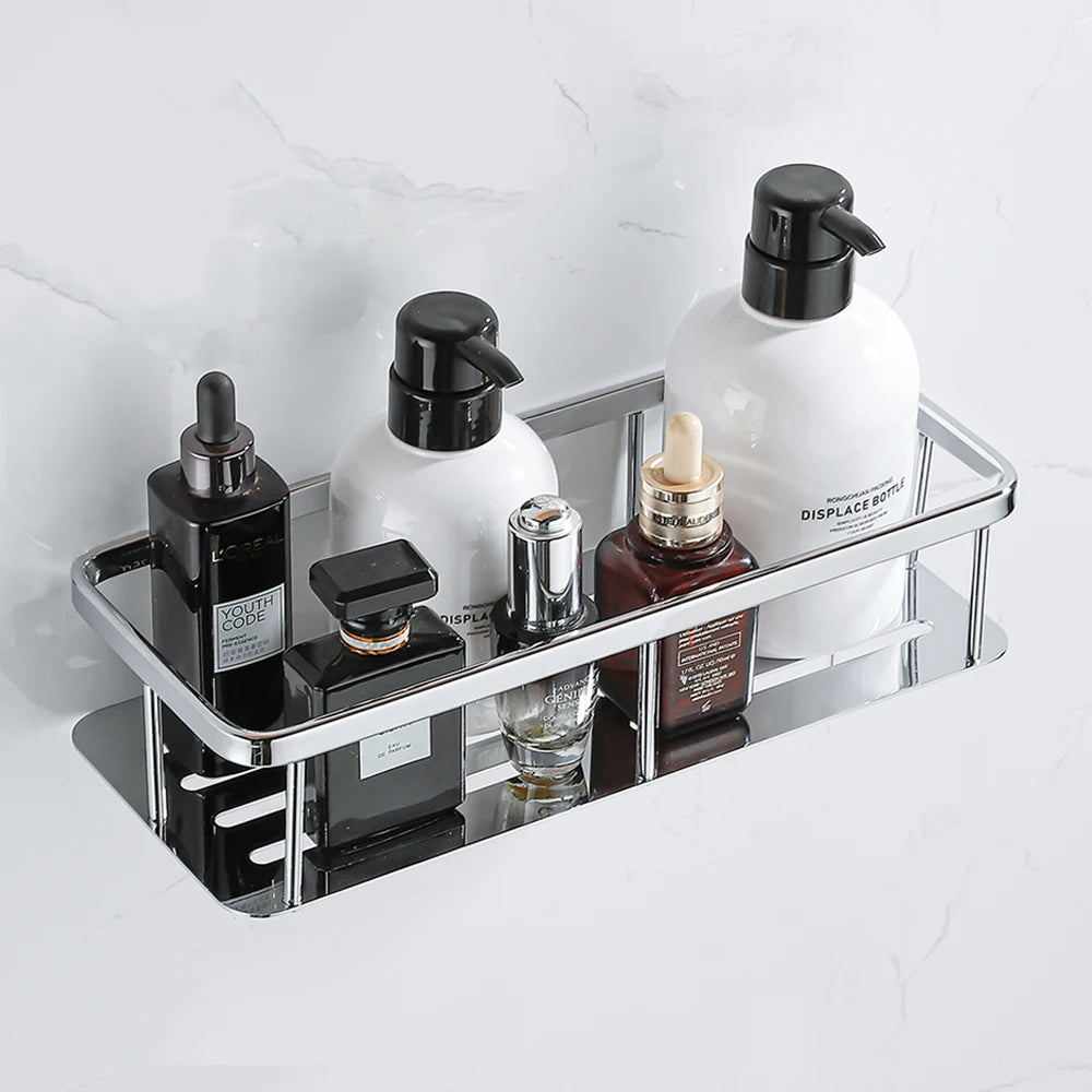 Stainless Steel Corner Bathroom Shelf