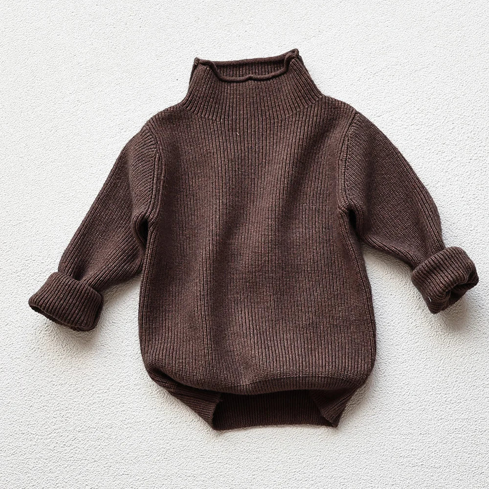 Kids Turtleneck Knit Sweater