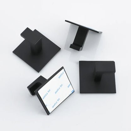 Black Adhesive Wall Hook Set