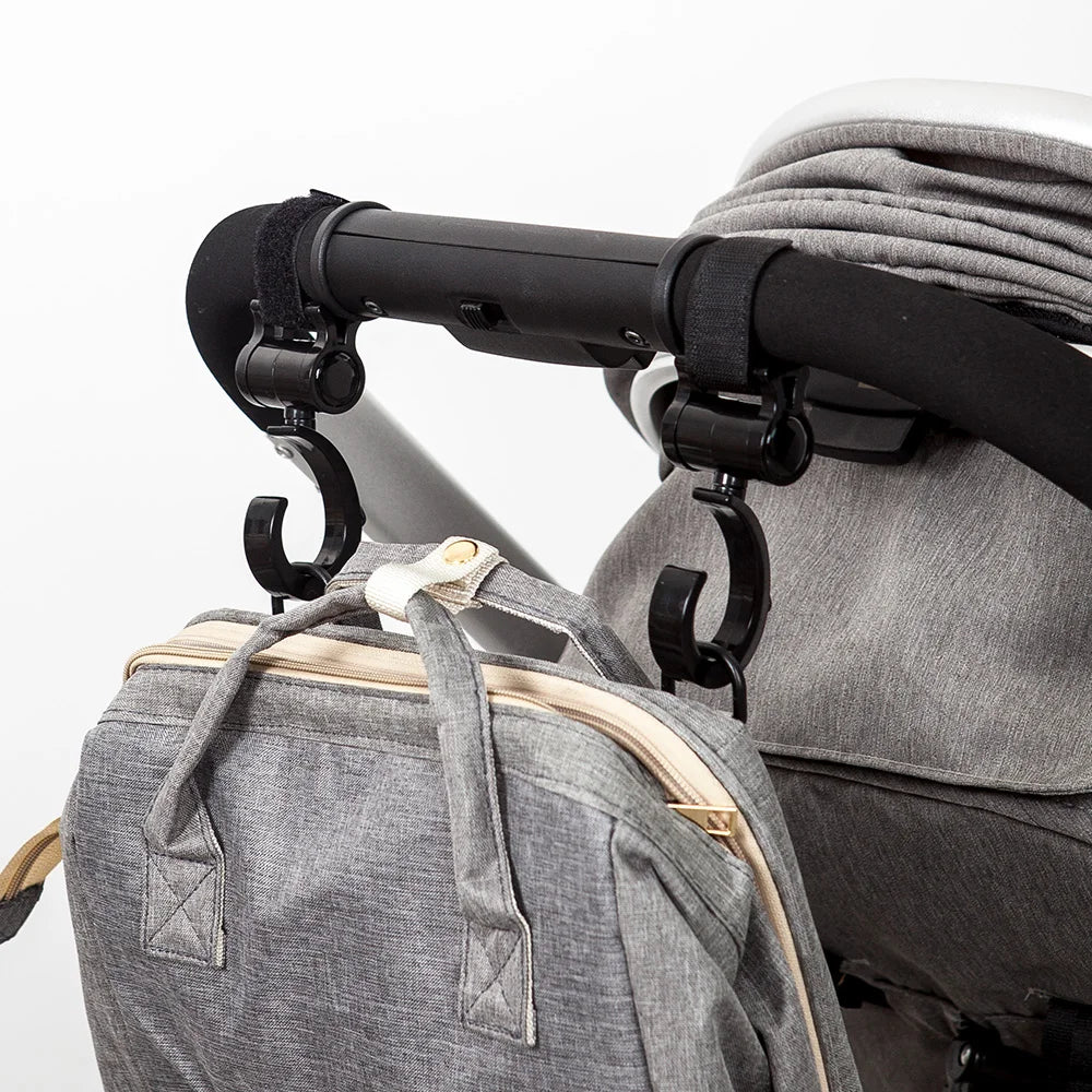 360 Rotating Stroller Hooks - 2 Pack