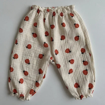 Baby Girls Printed Casual Pants