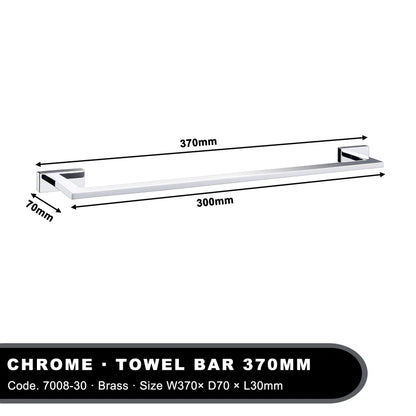 Chrome Single Towel Rail 30-80cm