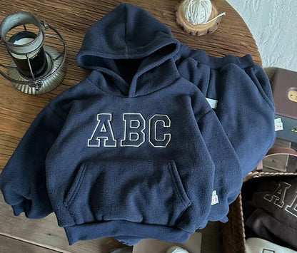 Kids Fur-Lined Winter Hoodie Set