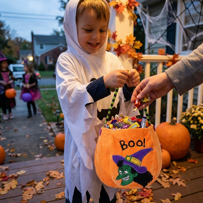 Pumpkin Halloween Treat Bag lifestyle