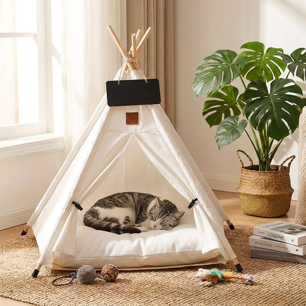 Bohemian Pet TeePee lifestyle