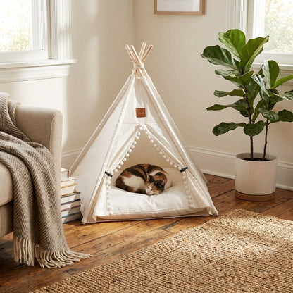 Bohemian Pet TeePee lifestyle
