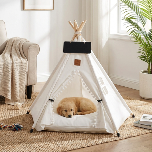 Bohemian Pet TeePee lifestyle