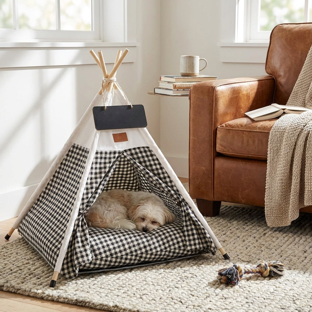 Bohemian Pet TeePee lifestyle
