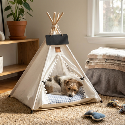 Bohemian Pet TeePee lifestyle