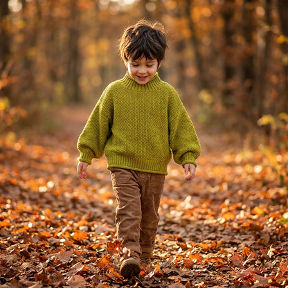 Boys Korean-Style Knit Sweater lifestyle 2
