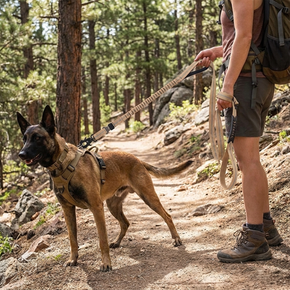 Bungee Dog Leash with Seatbelt Clip lifestyle