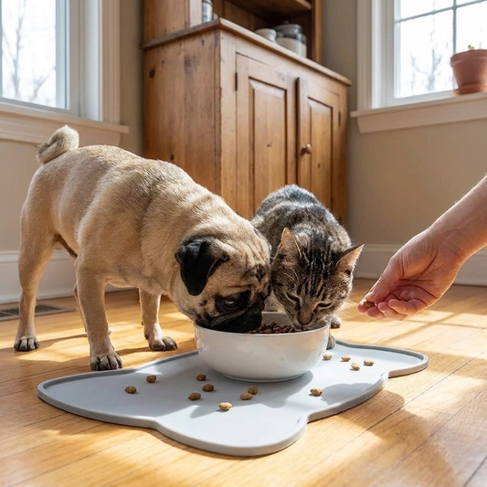 Silicone Pet Bowl Mat lifestyle
