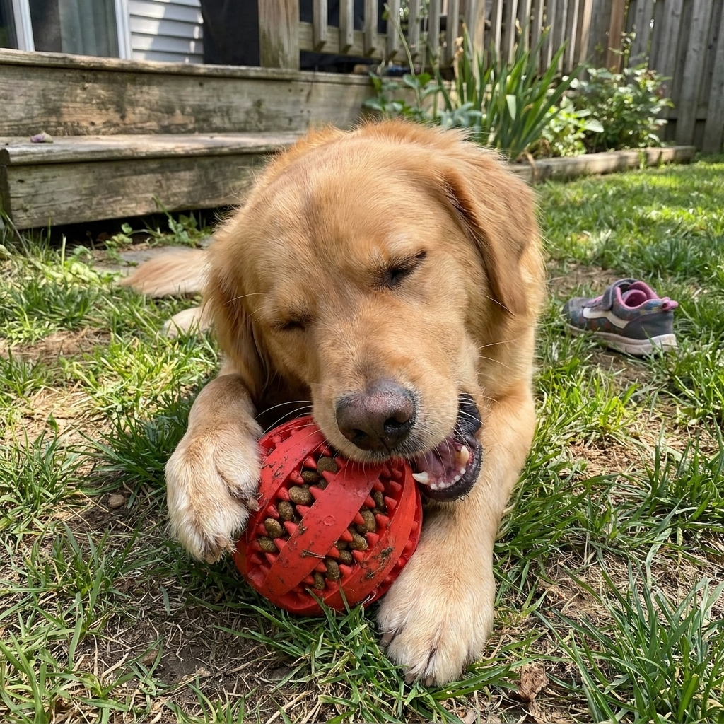 Treat Feeder Dog Chew Ball lifestyle