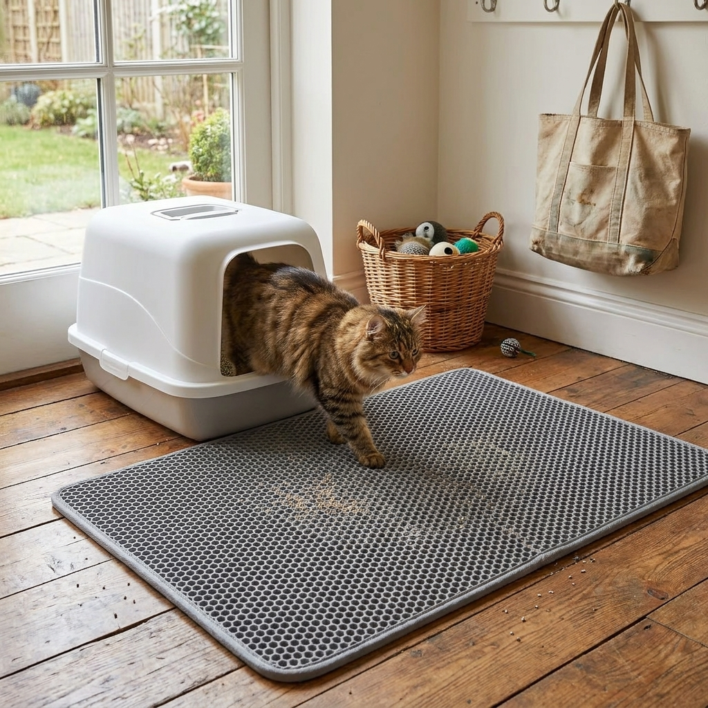 Waterproof Cat Litter Mat lifestyle