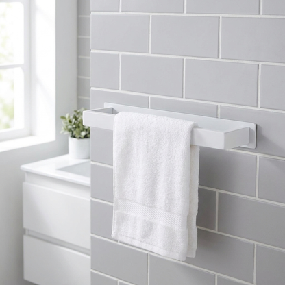White Towel Bar 30cm lifestyle