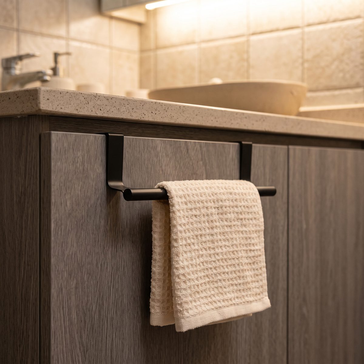 Towel Rod Over Cabinet lifestyle
