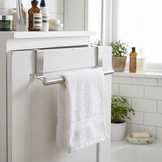 Silver towel rod lifestyle