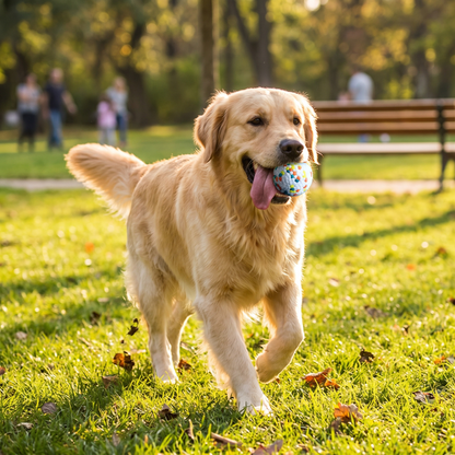 High-Elasticity Rubber Dog Ball Toy lifestyle