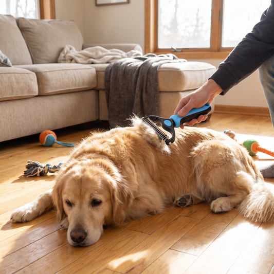 Professional Pet Deshedding Brush lifestyle