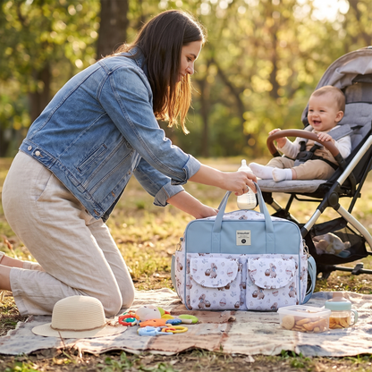 Crossbody Waterproof Diaper Bag lifestyle