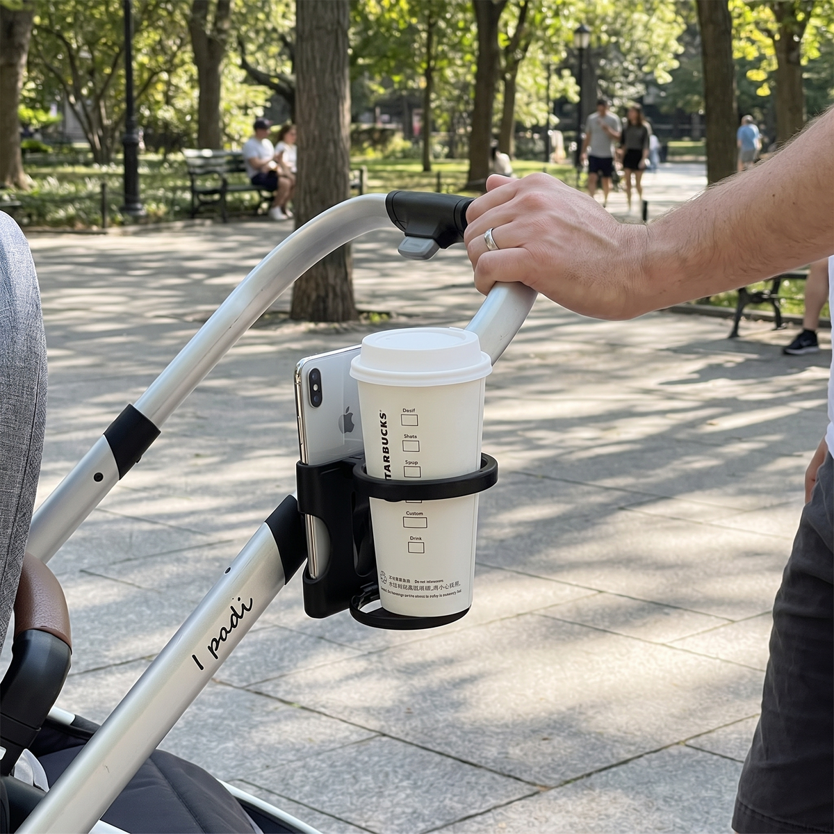 Foldable Stroller Cup & Phone Holder lifestyle