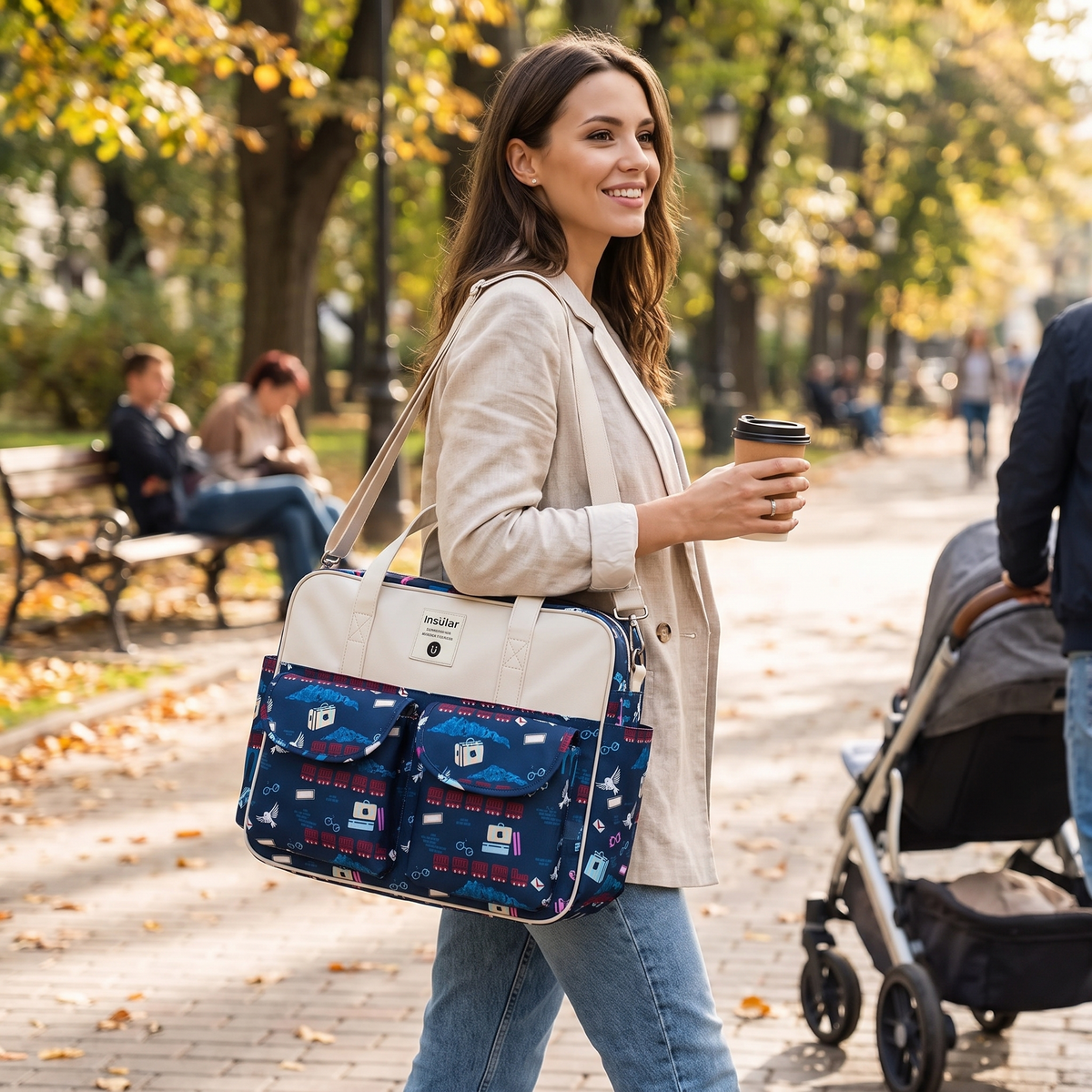 Magic School diaper bag lifestyle