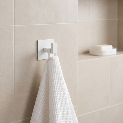 Strong Adhesive Wall Hooks - White lifestyle
