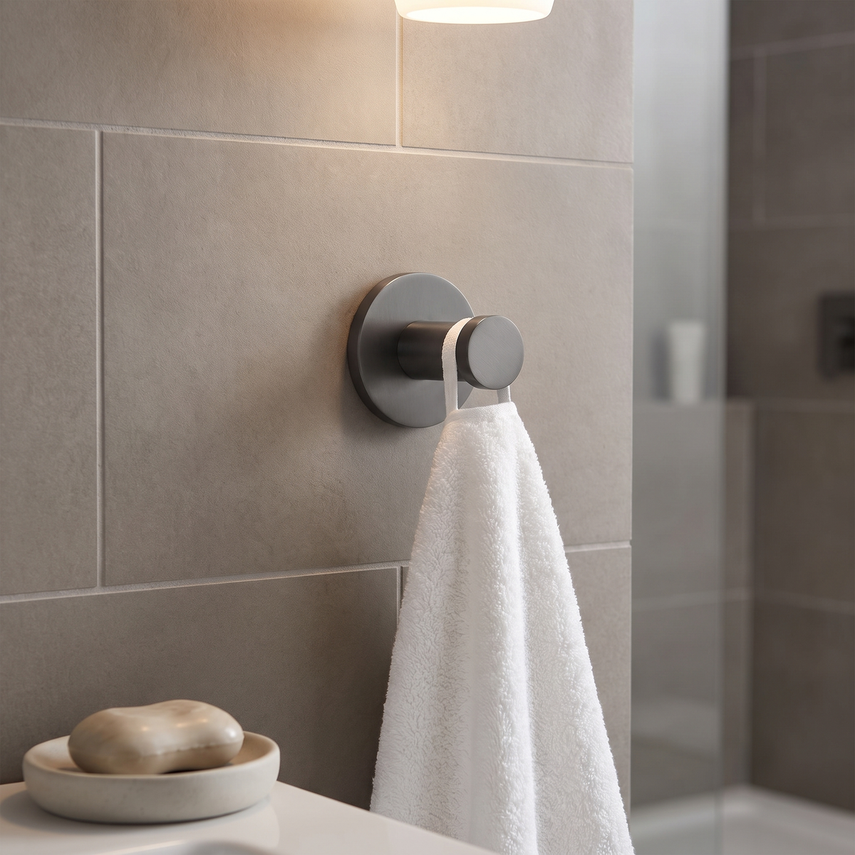 Luxury Towel Hook - Gun Metal lifestyle