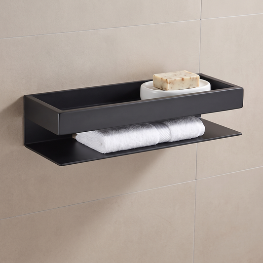Stainless Steel Corner Shower Organiser lifestyle
