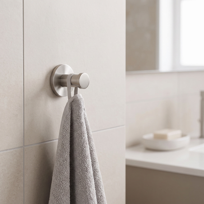 Luxury Towel Hook - Brushed Nickle lifestyle
