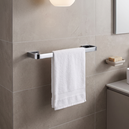 Luxury Chrome Single Towel Bar lifestyle